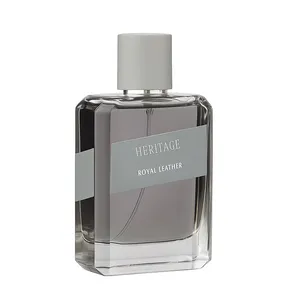 ادو پرفیوم مردانه هریتیج مدل  Royal Leather با رایحه گرم حجم 100 میلی لیتر