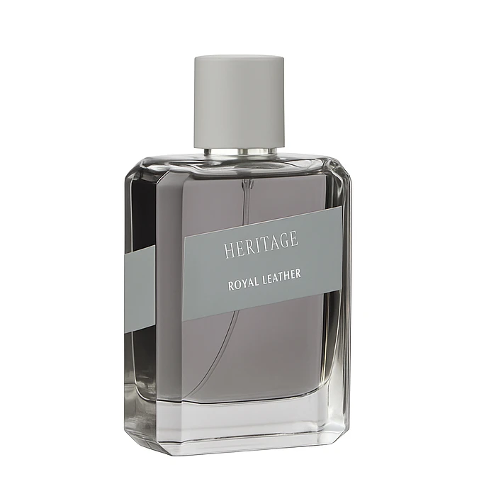 ادو پرفیوم مردانه هریتیج مدل  Royal Leather با رایحه گرم حجم 100 میلی لیتر