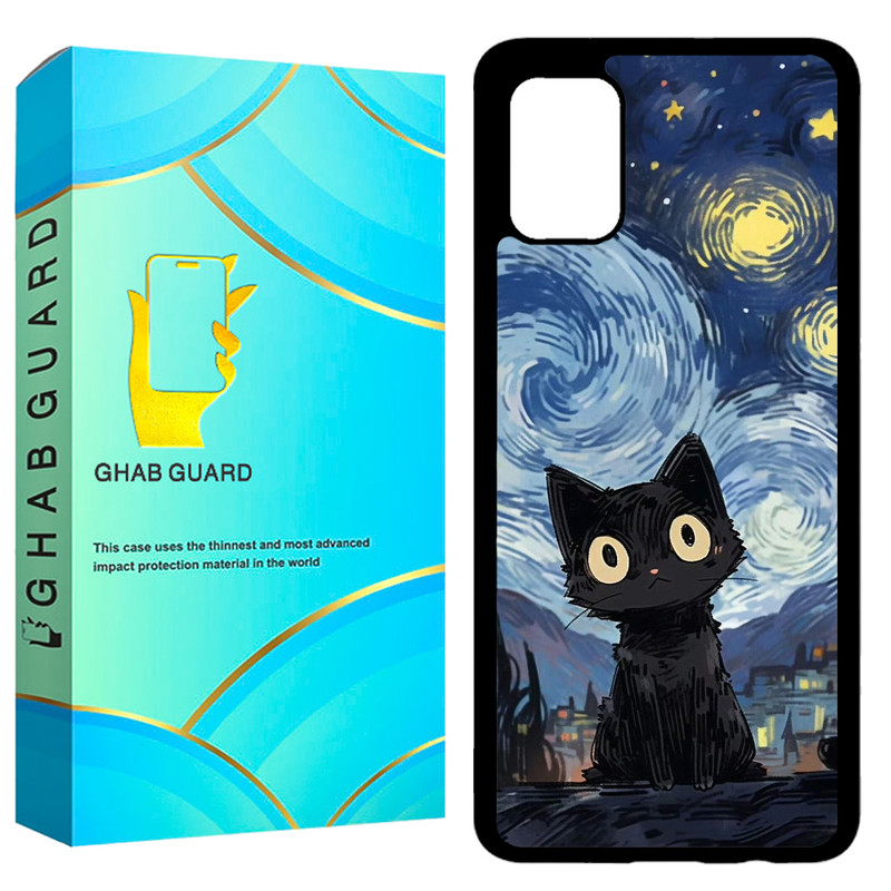 کاور قاب گارد طرح گربه مدل GCHPA51 مناسب برای گوشی موبایل سامسونگ Galaxy A51 4G / 5G