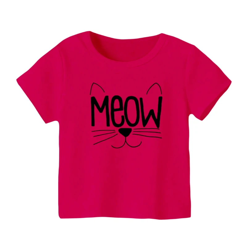 تی شرت آستین کوتاه بچگانه مدل گربه کد ۱۰