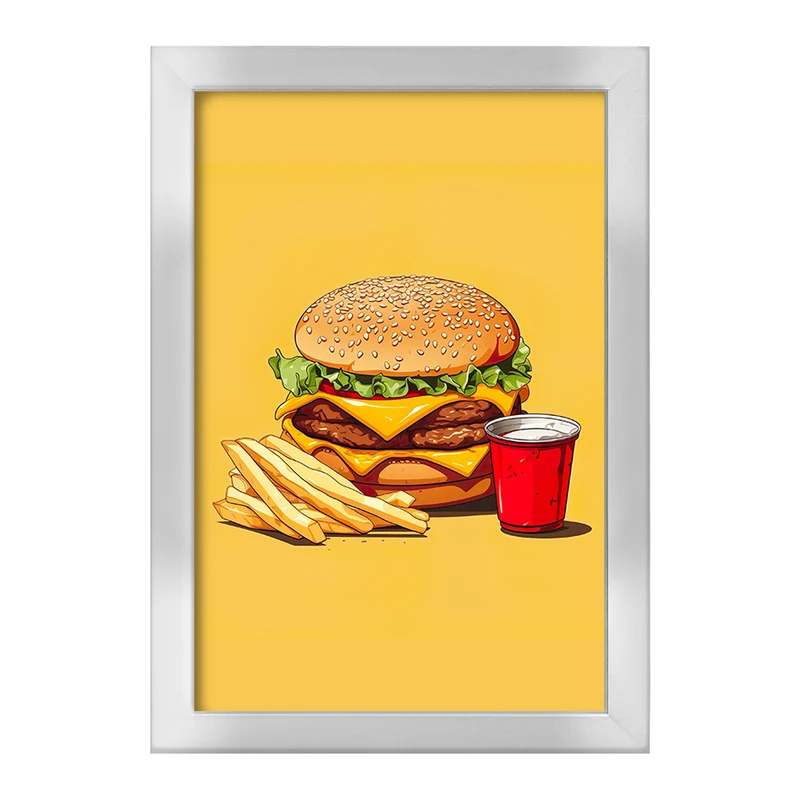 تابلو خندالو طرح فست فود (Fast Food) کد 36574