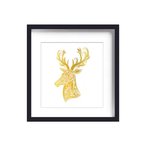 تابلو طلاکوب زرکات طرح گوزن مدل deer2