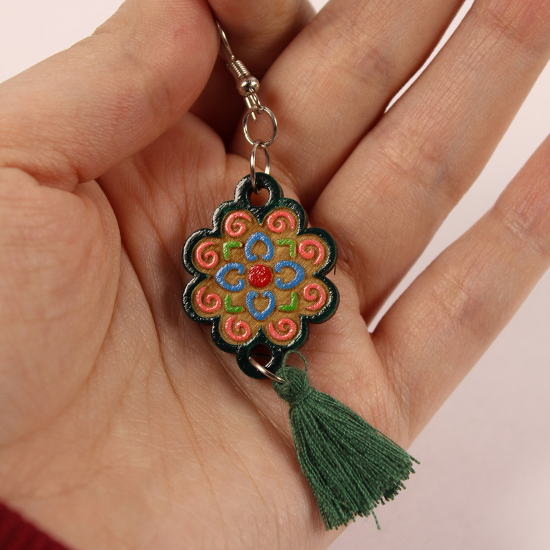 گوشواره دخترانه مدل سرهه طرح سنتی لنگه به لنگه کد 09 گوشواره دخترانه مدل سرهه طرح سنتی لنگه به لنگه کد 09