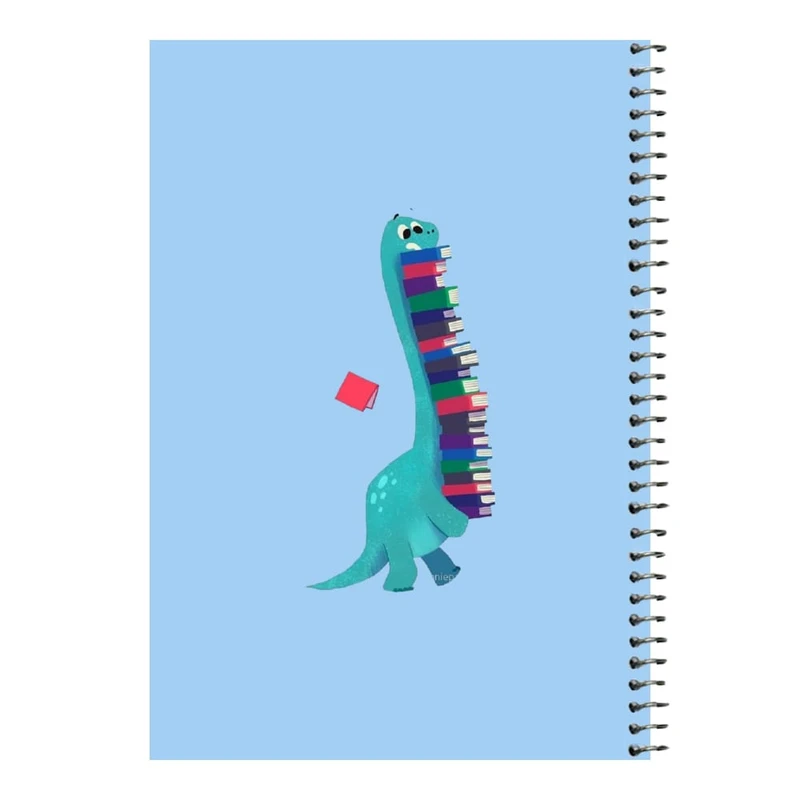 دفتر مشق 80 برگ اس جی مدل دایناسور و کتاب   