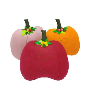 کوسن مدل نمدی طرح کدو بسته 3 عددی