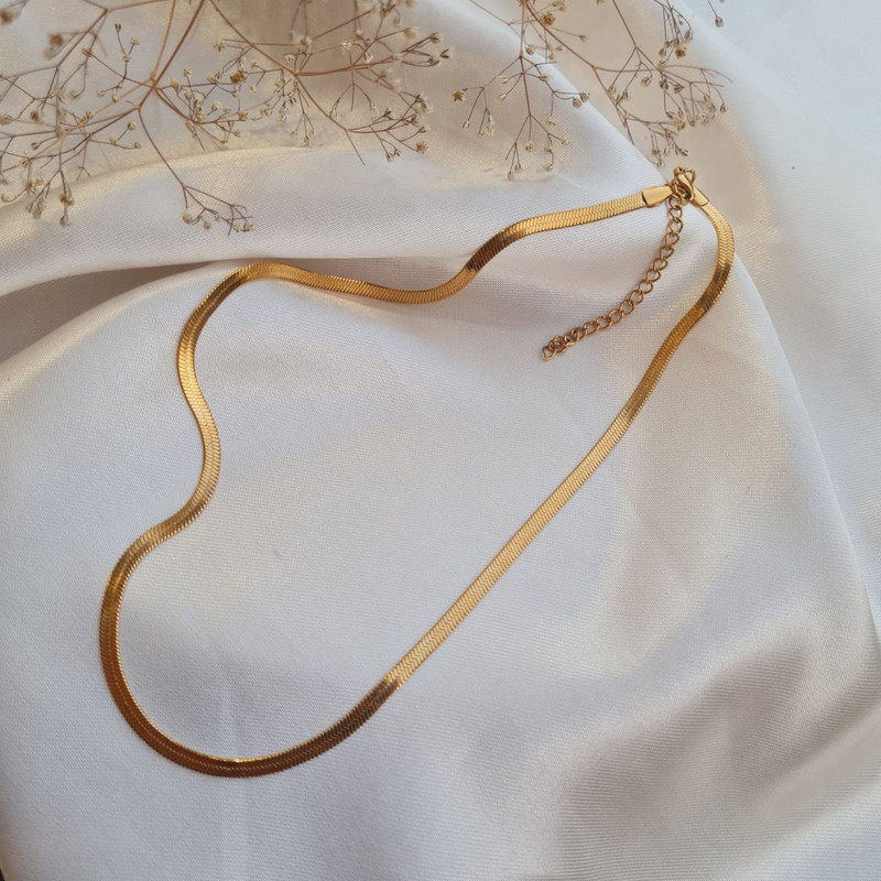 زنجیر زنانه مدل تیغ ماهی کد 453 زنجیر زنانه مدل تیغ ماهی کد 453