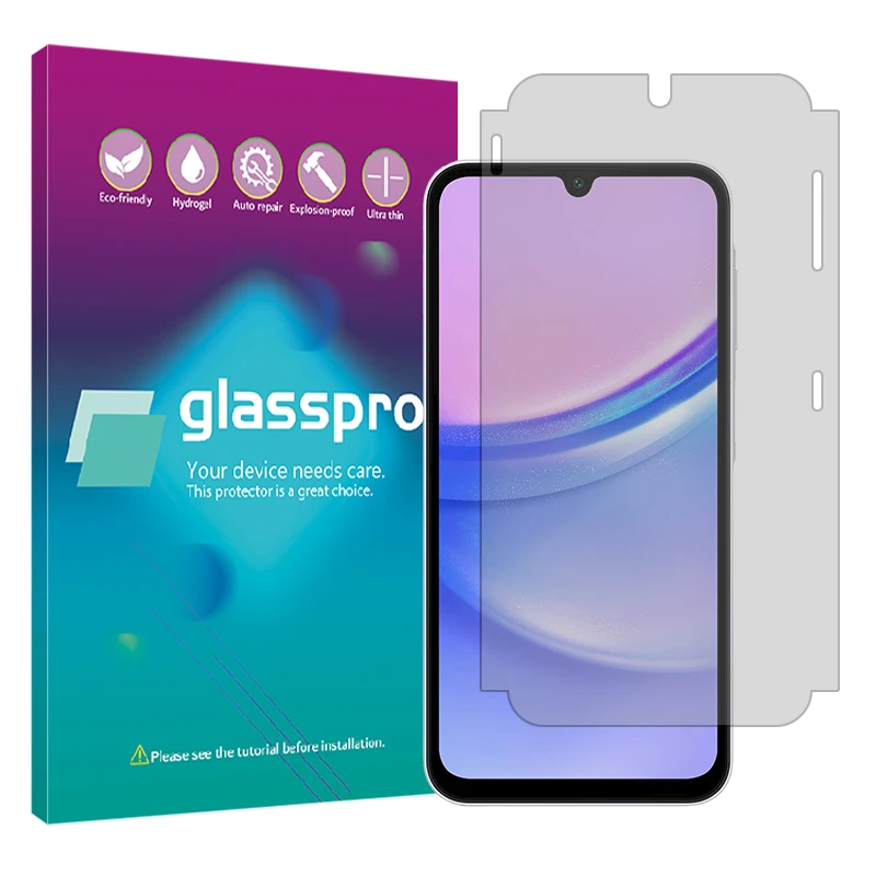 محافظ صفحه نمایش شفاف گلس پرو مدل Resistant مناسب برای گوشی موبایل سامسونگ Galaxy A15