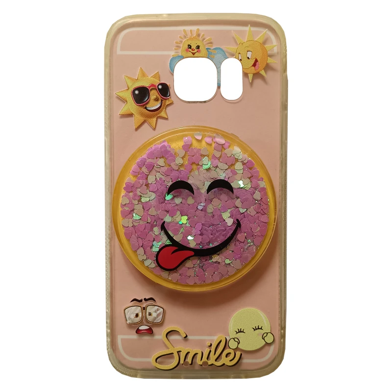 کاور مدل ژله ای کد 4-0 طرح خورشید مناسب برای گوشی موبایل سامسونگ Galaxy S7