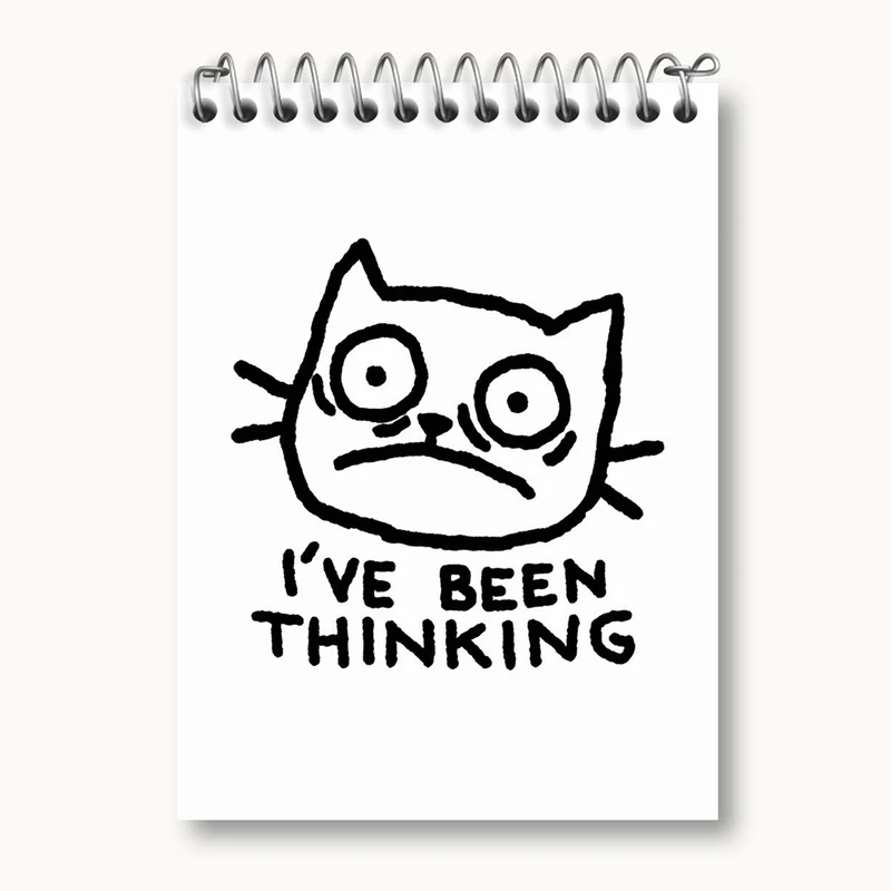 دفتر یادداشت 50 برگ خندالو مدل گربه نگران کد 29287