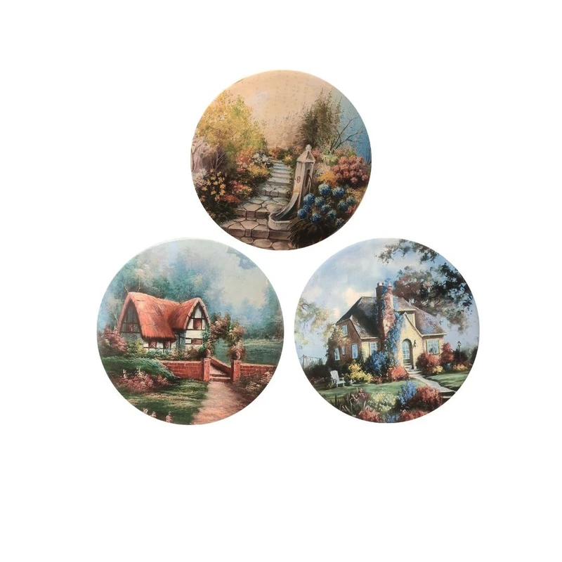 بشقاب دیوارکوب سفالی کد 99 بسته 3  عددی