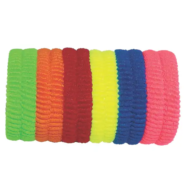 کش مو زنانه مدل حوله ای باریک مجموعه 12 عددی