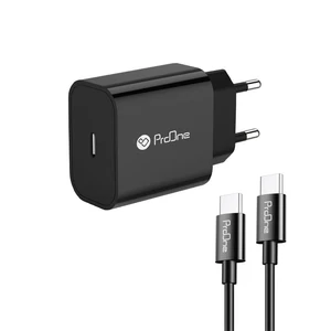 شارژر دیواری پرووان مدل pwc501 به همراه کابل usb-c