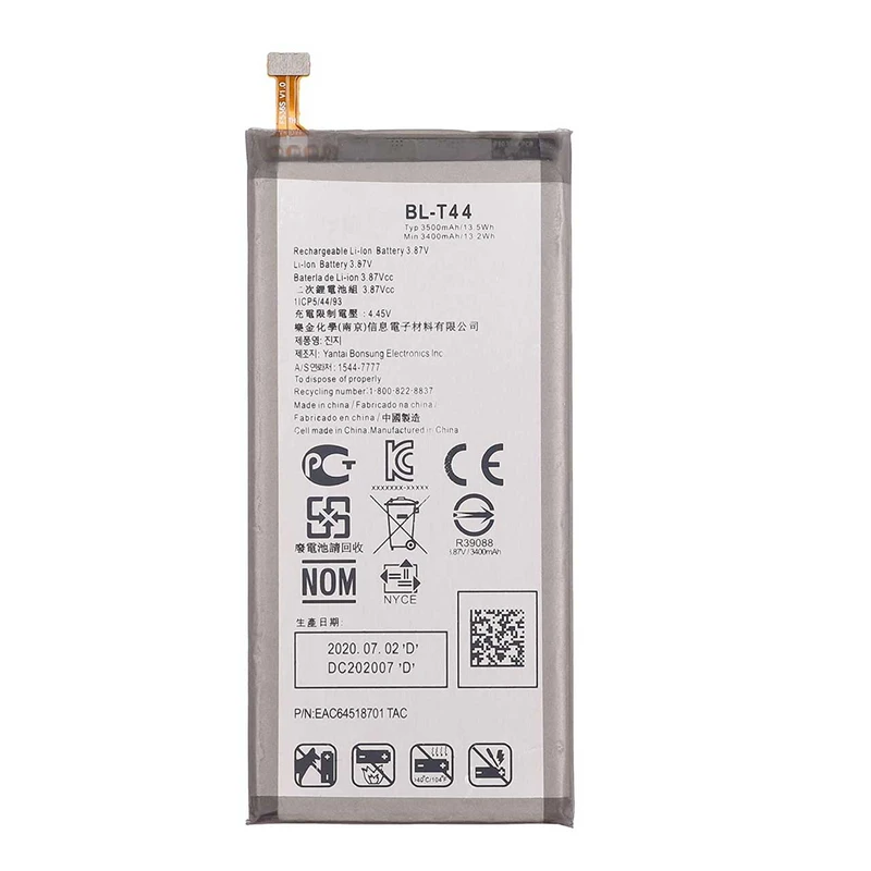 باتری موبایل مدل BL-T44 ظرفیت 3500 میلی آمپر ساعت مناسب برای گوشی موبایل ال جی  Stylo 5x