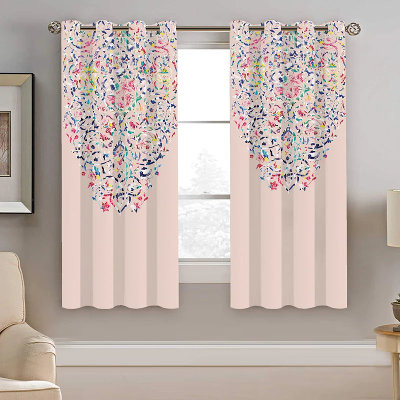 پرده نیروانا طرح سنتی مدل هازان کد 8495 سایز 140×200 سانتی متر