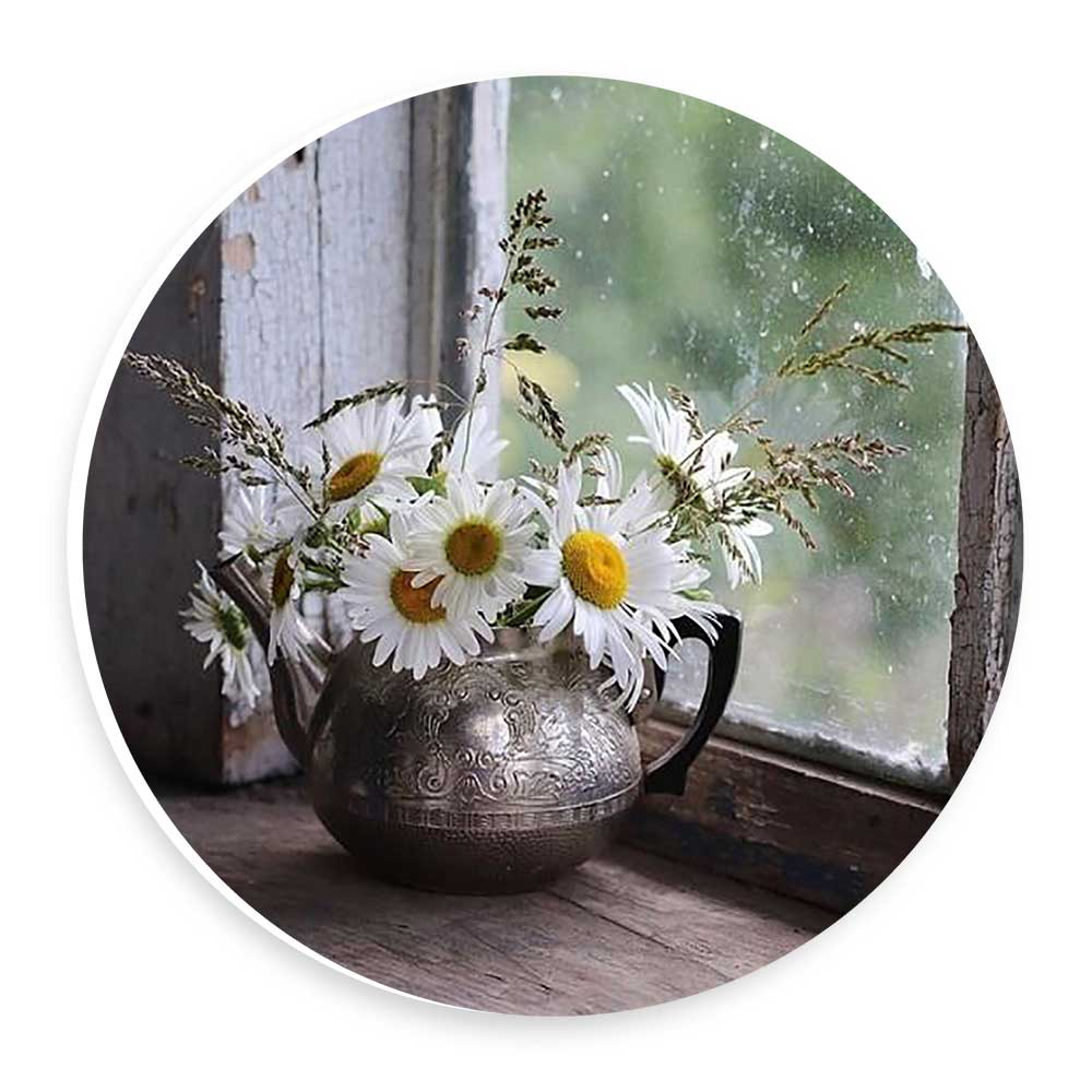 دیوارکوب طرح گلدان پشت پنجره مدل wtb213