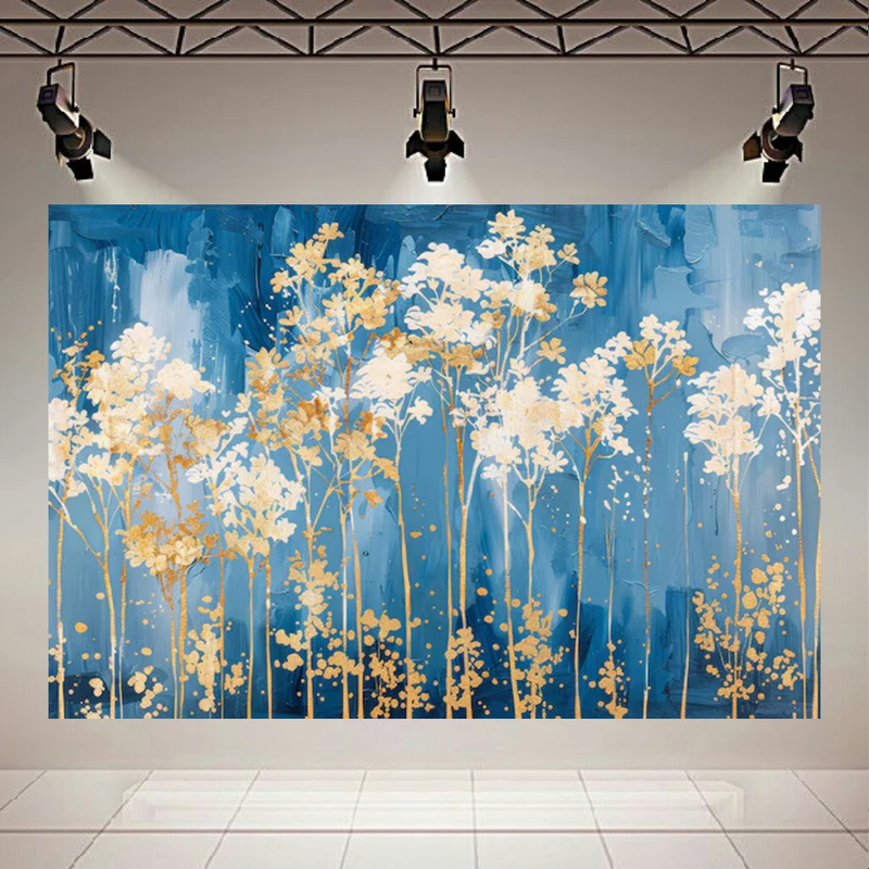 پوستر طرح درخت مدل طلایی کد AR303573