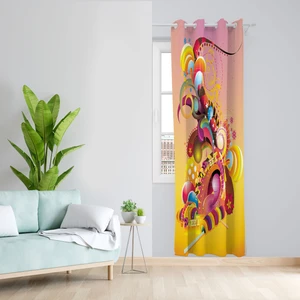 پرده مدل اتاق کودک مخمل پانچی کد 2175 سایز 140x200 سانتی متر