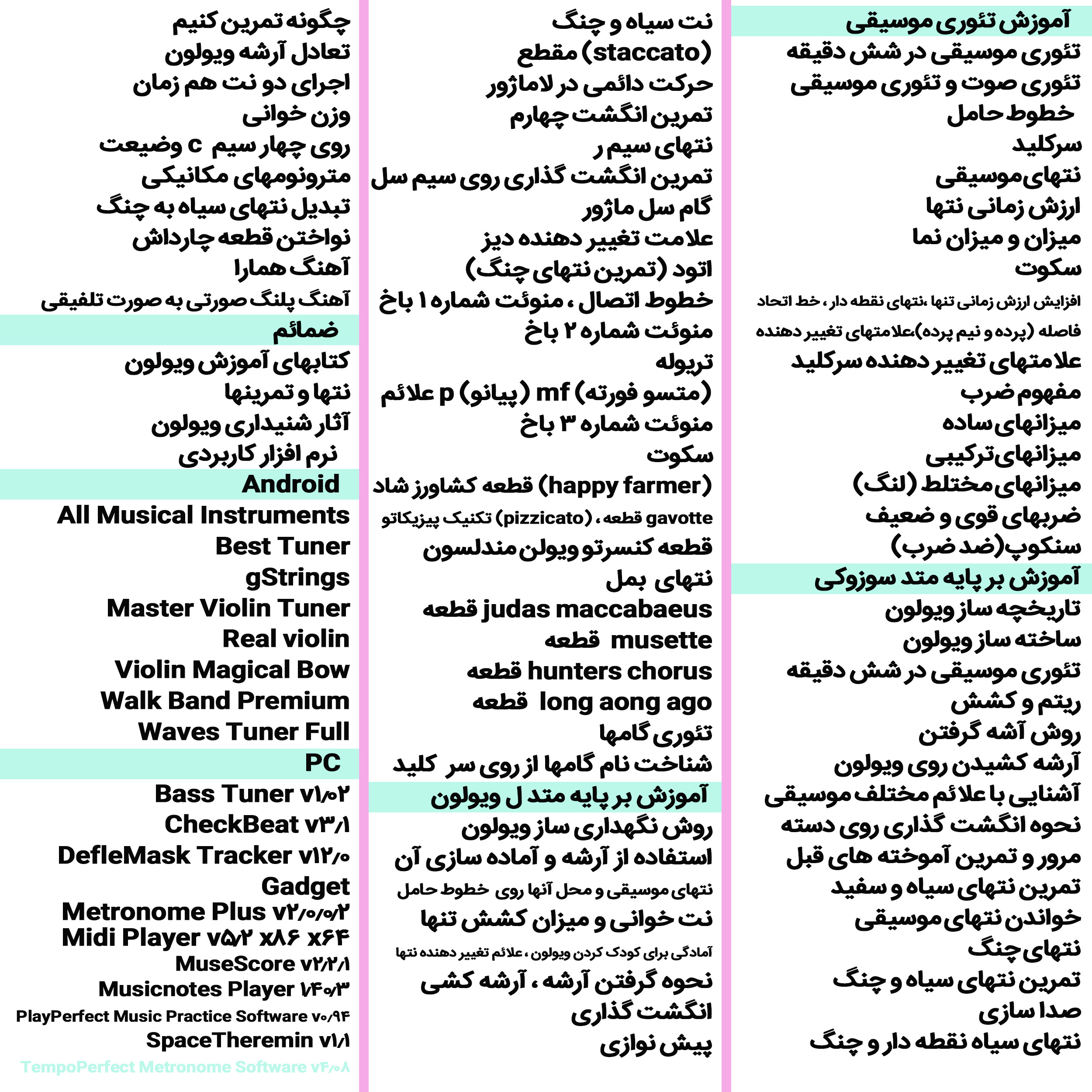 نرم افزار آموزش موسیقی ویولن کلاسیک CLASSICAL VIOLIN نشر اطلس آبی به همراه نرم افزار آموزش موسیقی تنبور TANBUR اطلس آبی
