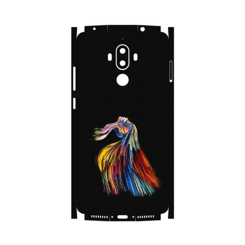 برچسب پوششی ماهوت مدل Rainbow Hair Digital Art-FullSkin مناسب برای گوشی موبایل هوآوی Mate 9