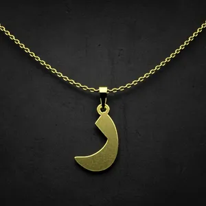 گردنبند طلا 18 عیار زنانه مدوپد مدل حرف ر کد I3-1-1268