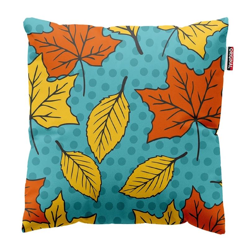 کوسن پاد آفرین طرح برگ و پاییز سایز 30*30 سانتی متر کد 778