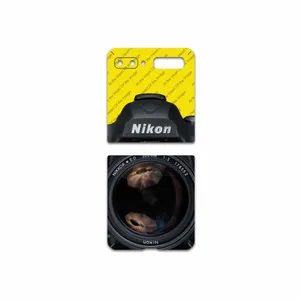 MAHOOT Nikon-Logo Cover Sticker for Samsung Galaxy Z Flip