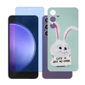 Glass Together model Anti-blue Screen Protector Suitable for Samsung Galaxy A55 Mobile Phone with Back cover sticker