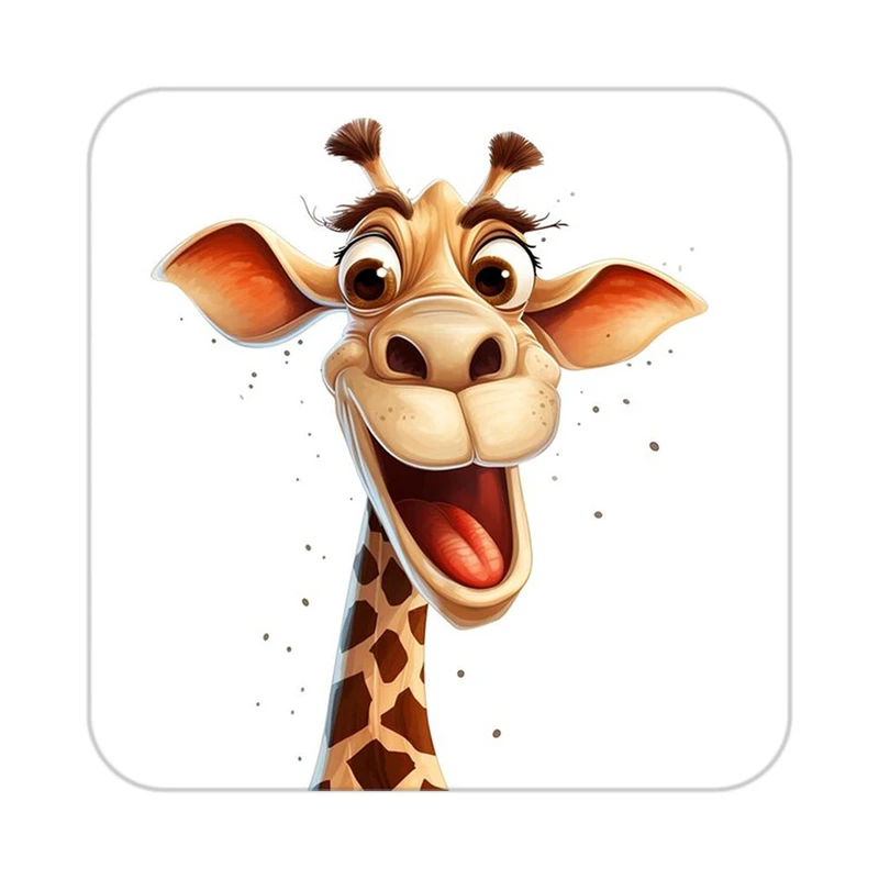 زیر لیوانی کاکتی طرح حیوانات کارتونی مدل mp28466