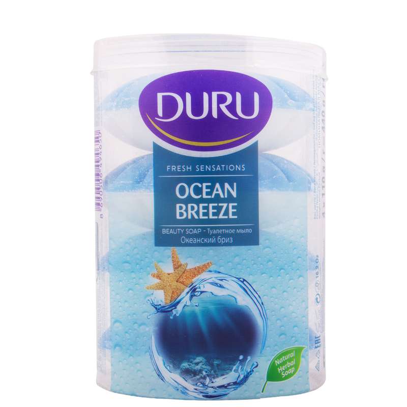 صابون شستشو دورو مدل OCEAN BREEZE وزن 110 گرم بسته 4 عددی