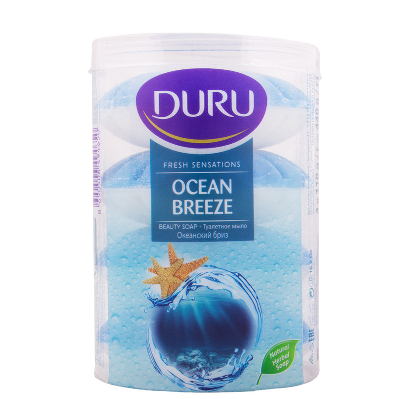 صابون شستشو دورو مدل OCEAN BREEZE وزن 110 گرم بسته 4 عددی