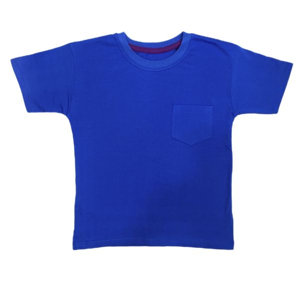 تی‌شرت آستین کوتاه پسرانه مدل تک جیب رابین