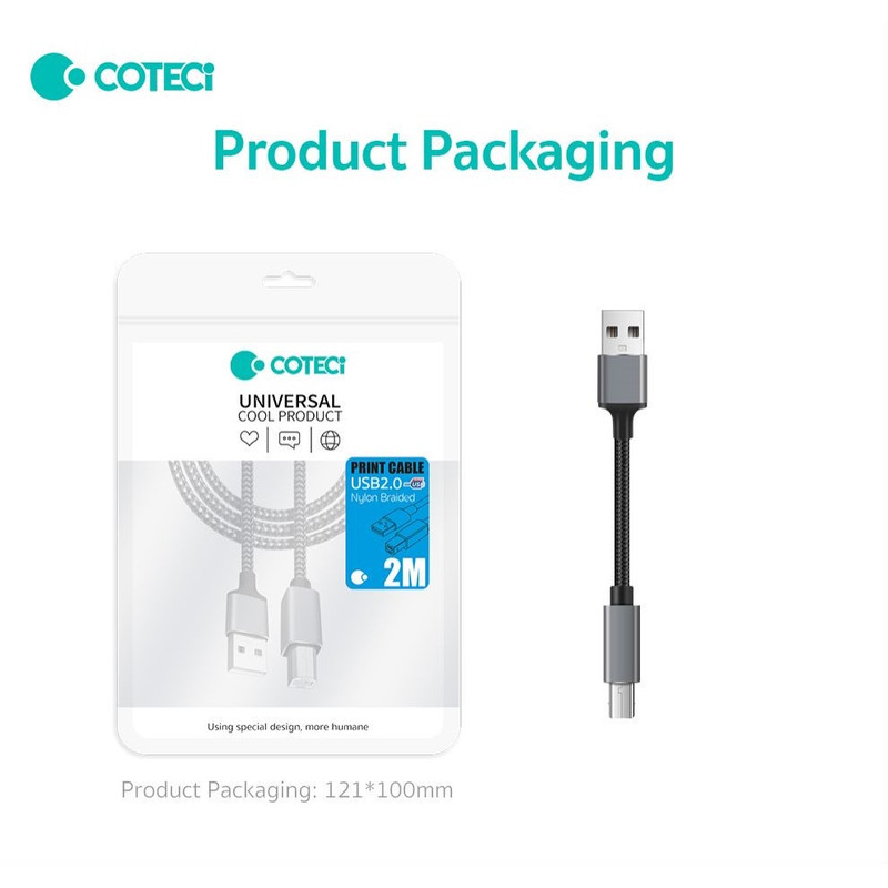 کابل پرینتر USB کوتتسی مدل 87801 طول 3 متر
