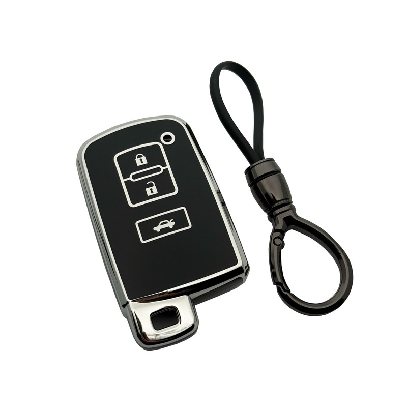 کاور ریموت و سوئیچ خودرو ژیلو مدل Z42 طرح TPU مناسب برای تویوتا به همراه جاسوئیچی