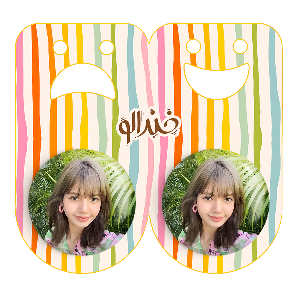 پیکسل خندالو مدل لیسا بلک پینک کد 14303 به همراه مگنت