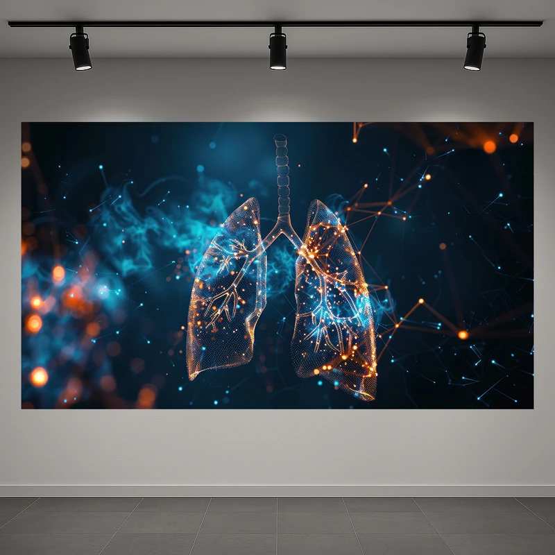 تابلو بوم طرح مخمل ریه مدل دیجیتال کد AR3060581