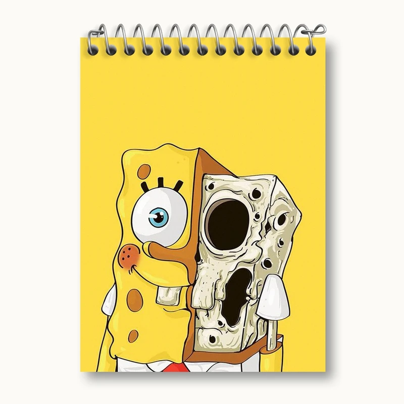 دفتر یادداشت 50 برگ خندالو مدل باب اسفنجی کد 2398