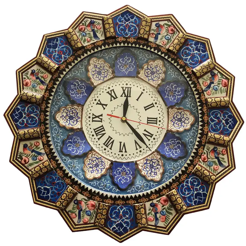 ساعت خاتم کاری طرح گل و مرغ کد GR32