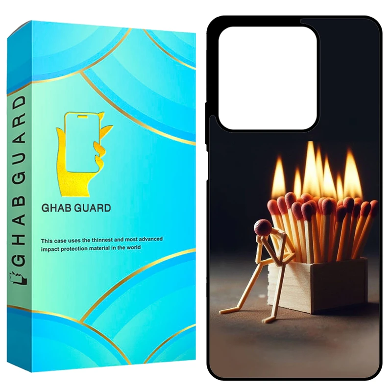 کاور قاب گارد طرح کبریت مدل GCHPN134 مناسب برای گوشی موبایل شیائومی Redmi Note 13 4G