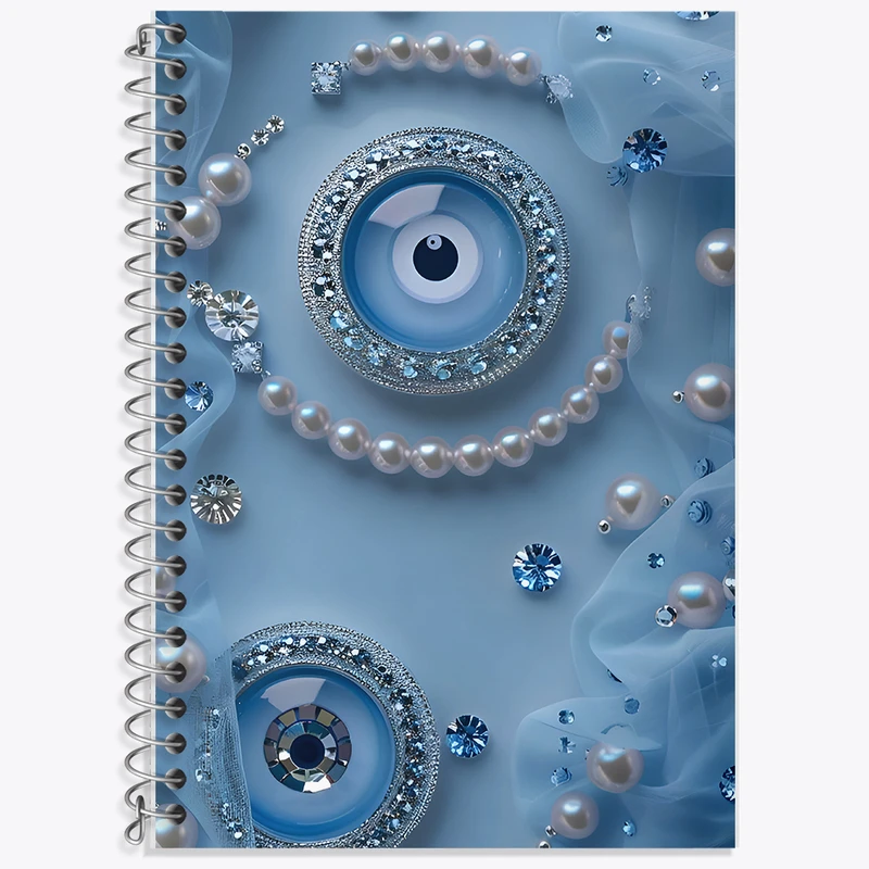 دفتر نت موسیقی 50 برگ خندالو طرح چشم نظر کد F7863