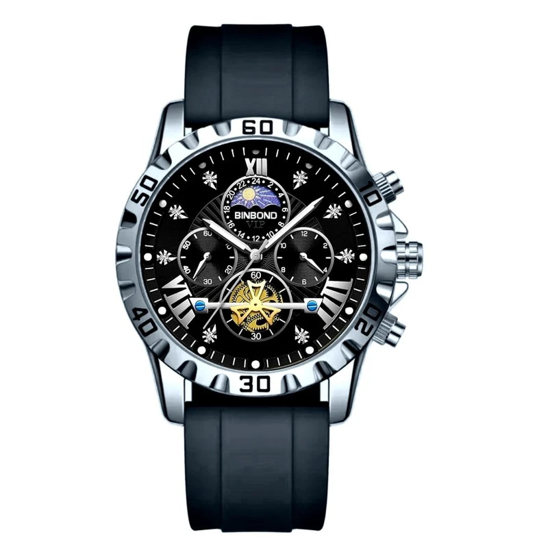 ساعت مچی عقربه‌ای کوارتز مردانه بین باند مدل سه موتور فعال کورنوگراف بند پیو کد 002