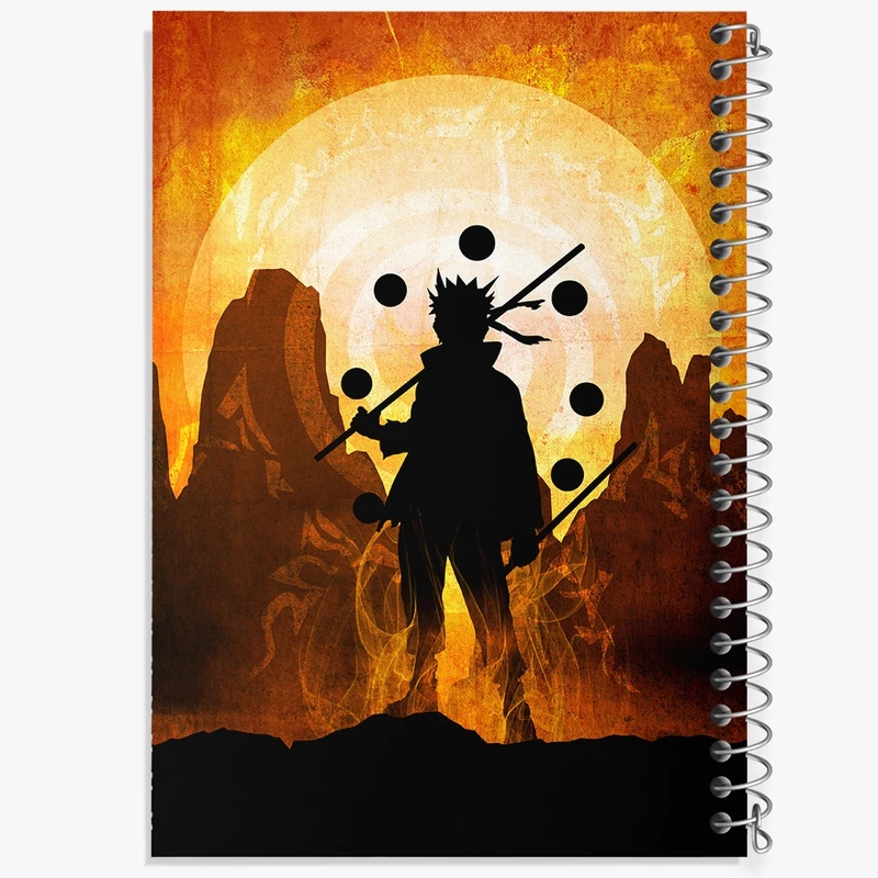 دفتر نت موسیقی 50 برگ خندالو مدل انیمه ناروتو (Naruto) کد F824