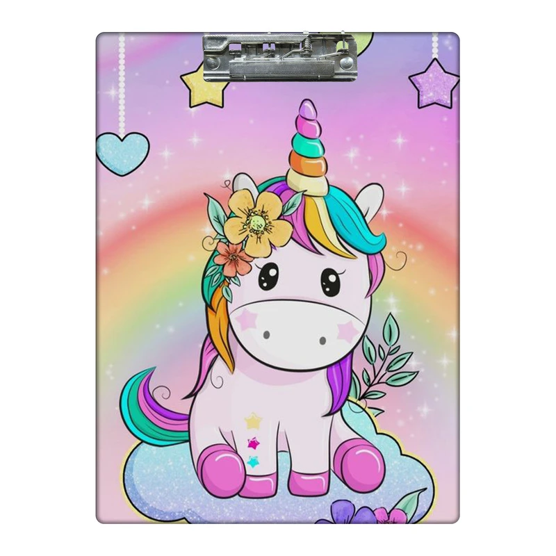 تخته شاسی طرح یونیکورن روی ابرها کد 1296481 سایز A4