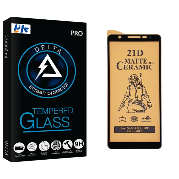 محافظ صفحه نمایش سرامیکی پی کی مدل Delta Glass مناسب برای گوشی موبایل سامسونگ Galaxy A01 Core