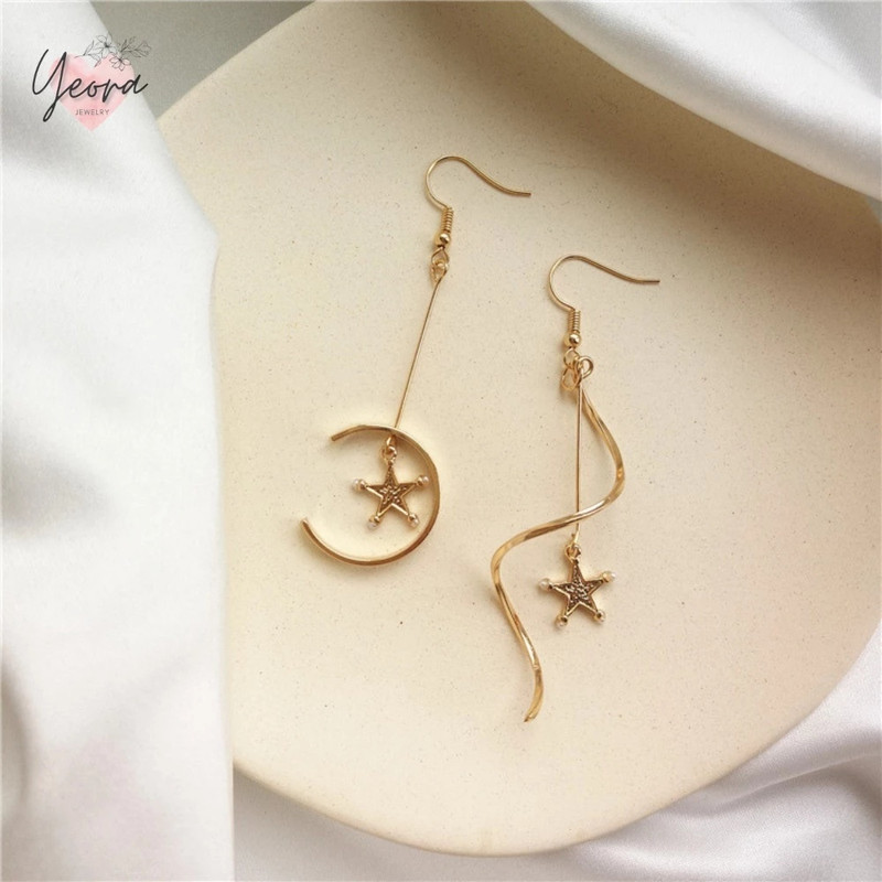 گوشواره آویز زنانه مدل ستاره کد s143