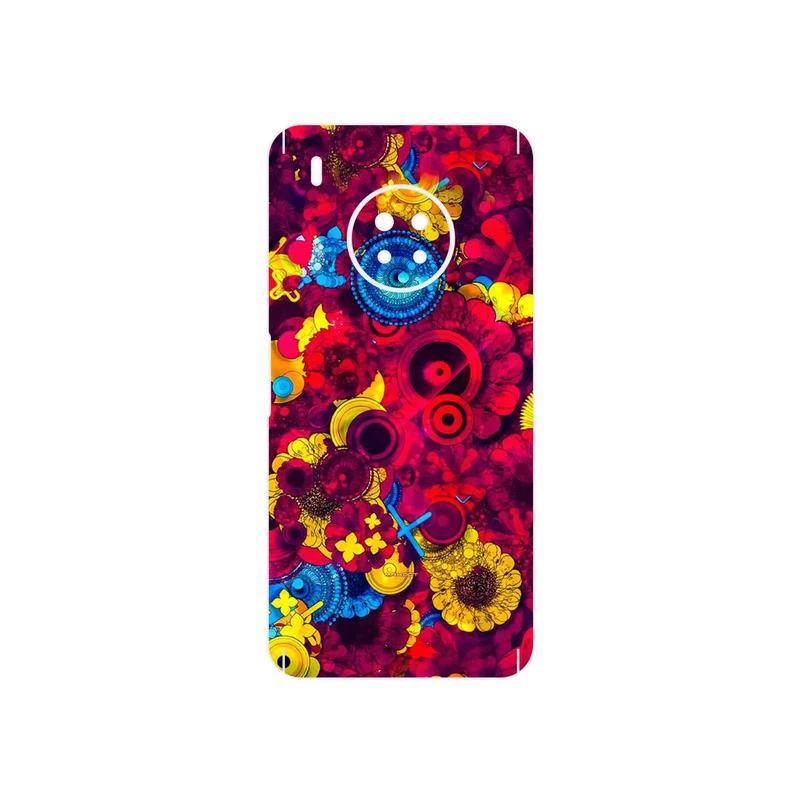 برچسب پوششی ماهوت مدل Vector Flower Garden Digital Art مناسب برای گوشی موبایل هوآوی Y9a