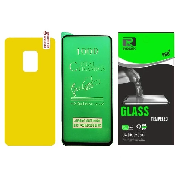 محافظ صفحه نمایش وپشت گوشی روبیکس مدل CR-Note 9s مناسب برای گوشی موبایل شیائومی Redmi Note 9S 