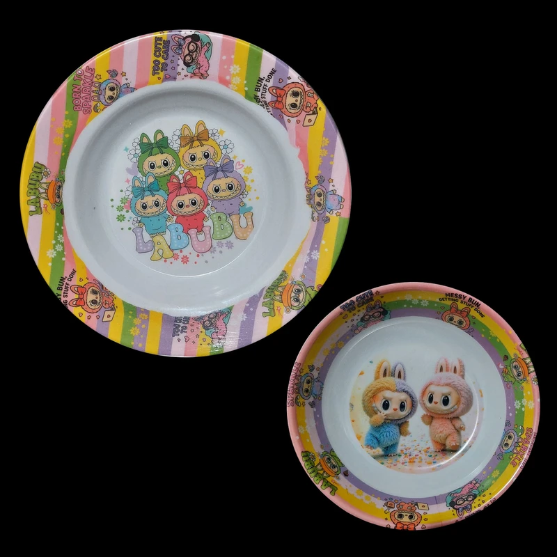 ظرف غذای کودک مدل لبوبو مجموعه 2 عددی