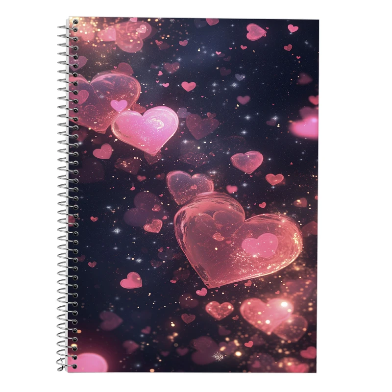 دفتر زبان 50 برگ مدوپد مدل دو خط طرح عاشقانه love کد DF14278