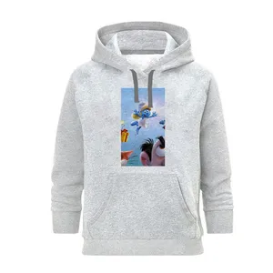 هودی زنانه مدل اسمورف ها کد SH26 رنگ طوسی