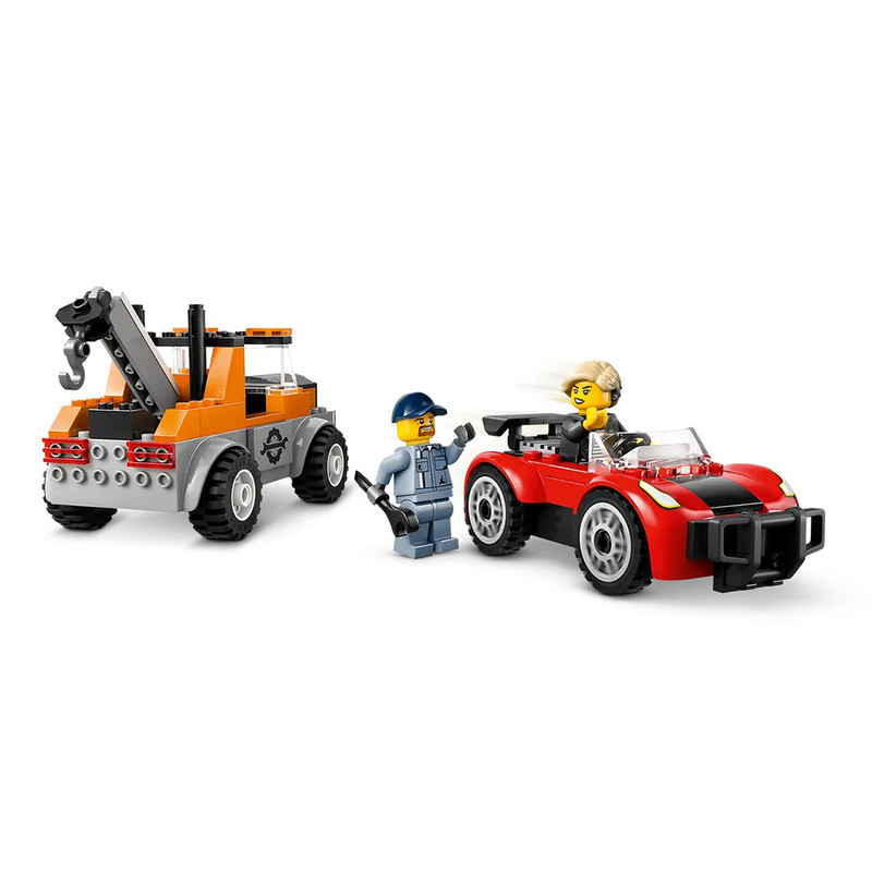 لگو 101 تکه سری سیتی مدل Tow Truck and Sports Car Repair کد 60435